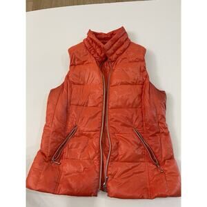Coatology Women's Outerwear Tangerine Vest. White Goose Down, L Machine Wash
